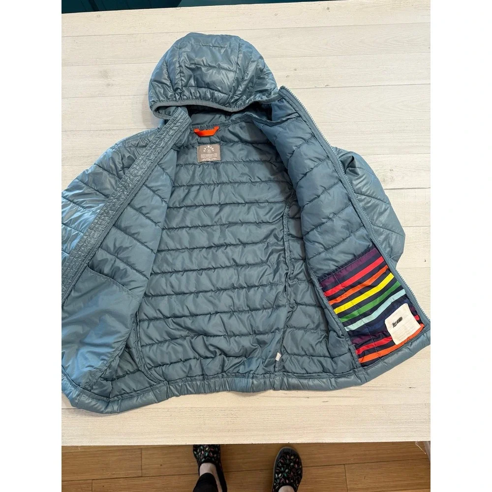Primary kids lightweight‎ puffer jacket blue dusk size 10